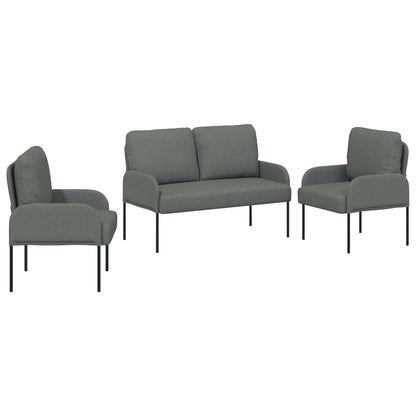 Set divani 3 pcs Grigio scuro 115 x 56 x 80 cm Legno compensato | homemem39