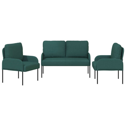 Set divani 3 pcs Verde Scuro 115 x 56 x 80 cm Legno compensato | homemem39