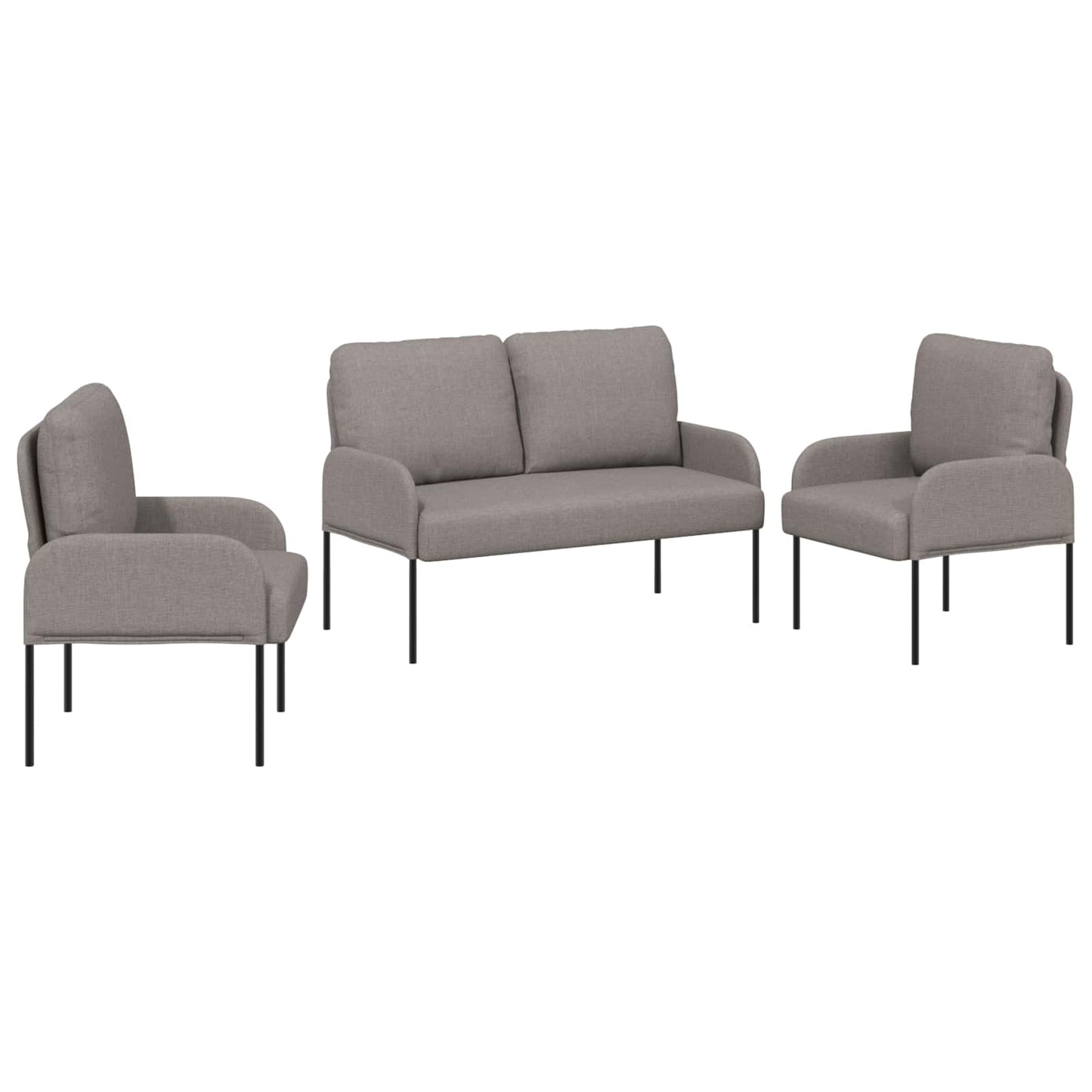 Set divani 3 pcs Talpa 115 x 56 x 80 cm Legno compensato