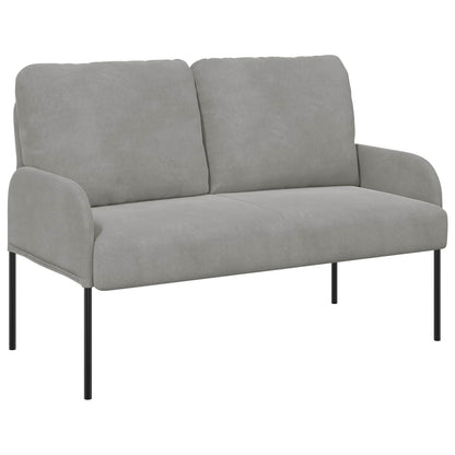Set divani con cuscino 3 pcs Grigio chiaro 115 x 56 x 80 cm | homemem39