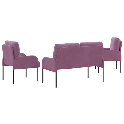 Set divani 3 pcs Viola 115 x 56 x 80 cm Legno compensato | homemem39