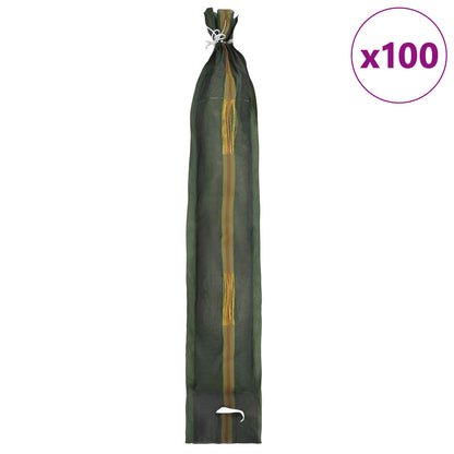 Sacchi di sabbia 100 pcs Verde 120 x 27 cm HDPE