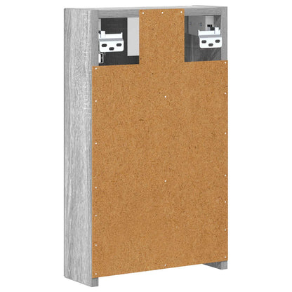 Mobiletto per specchio da bagno Grigio Sonoma 30 x 10,5 x 50 cm | homemem39