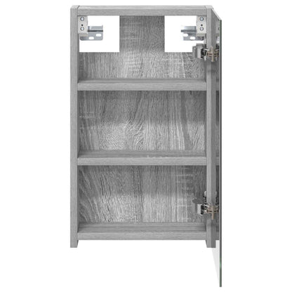 Mobiletto per specchio da bagno Grigio Sonoma 30 x 10,5 x 50 cm | homemem39