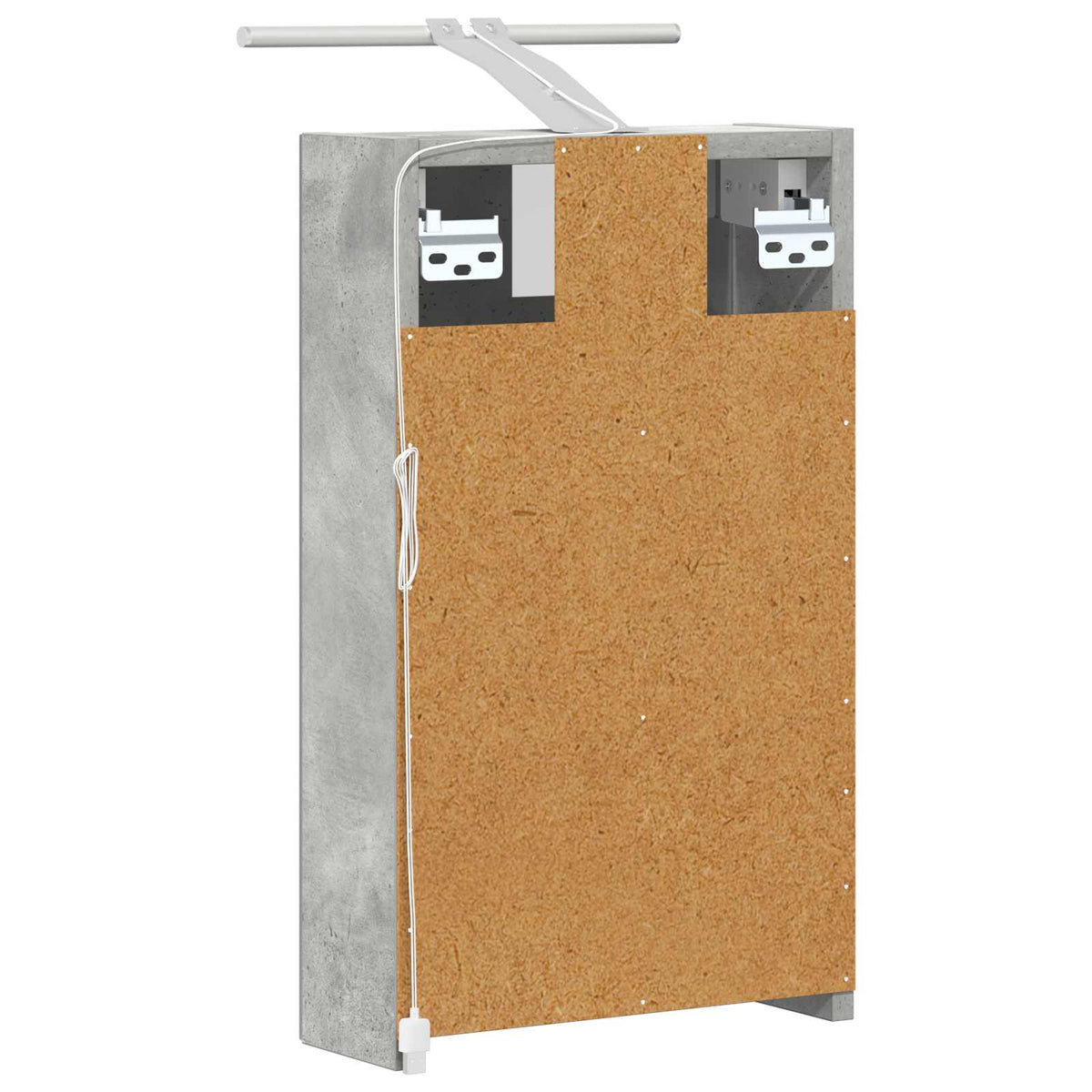 Mobiletto per specchio da bagno Grigio cemento | homemem39
