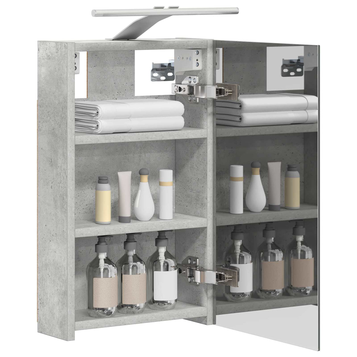 Mobiletto per specchio da bagno Grigio cemento | homemem39