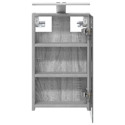 Mobiletto per specchio da bagno Grigio Sonoma 30 x 10,5 x 50 cm