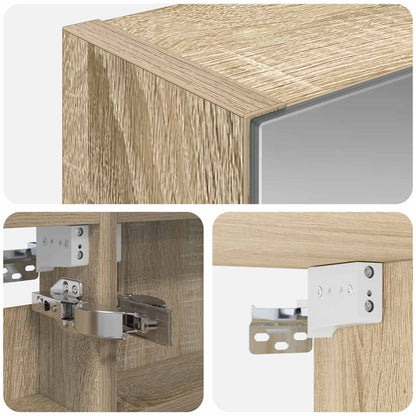 Mobiletto per specchio da bagno Rovere Sonoma | homemem39