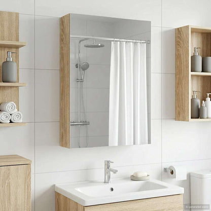 Mobiletto per specchio da bagno Rovere Sonoma