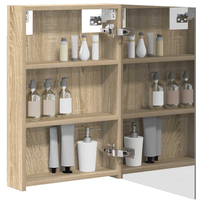 Mobiletto per specchio da bagno Rovere Sonoma