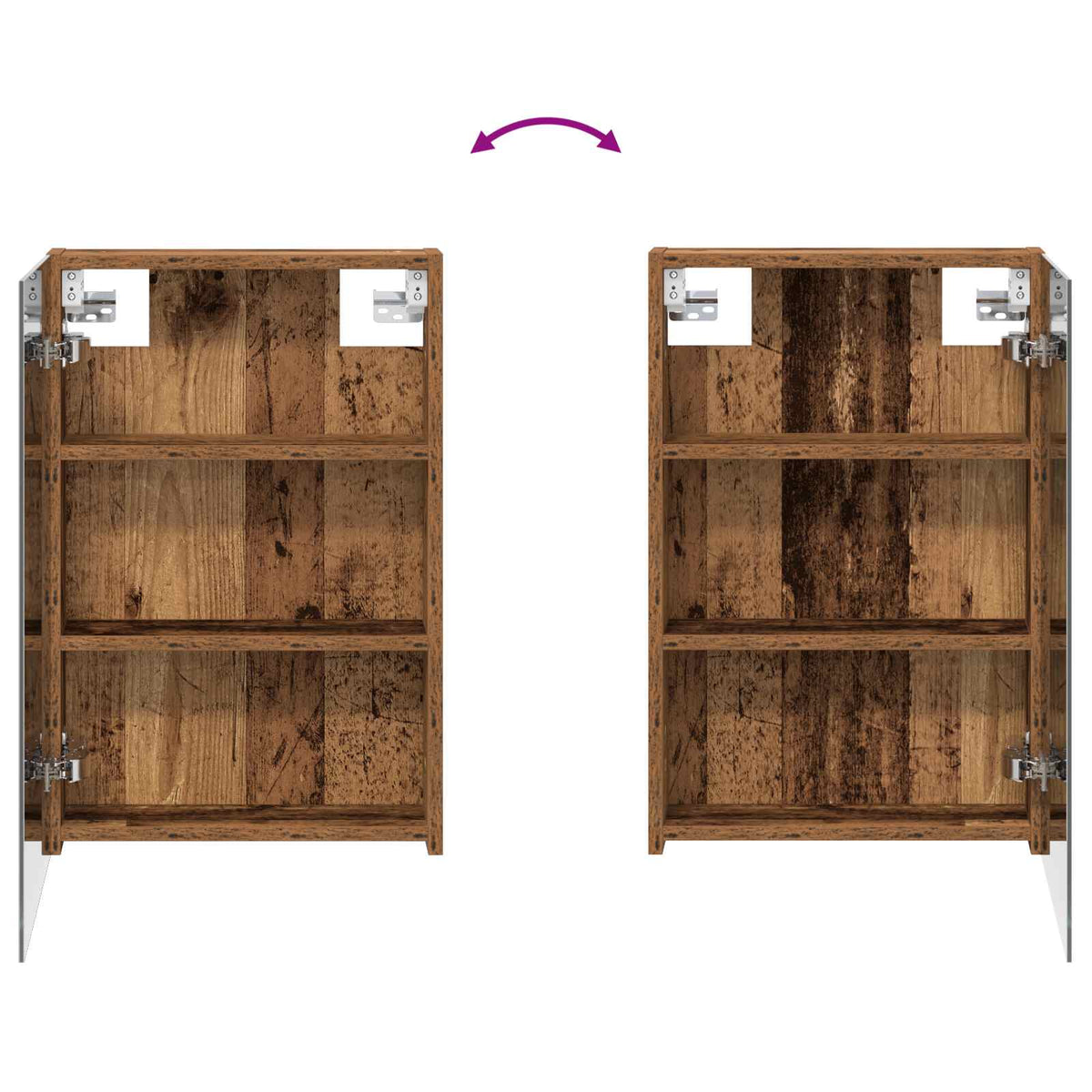 Mobiletto per specchio da bagno Legno vecchio | homemem39