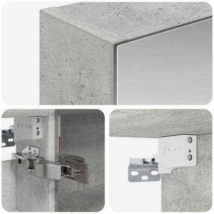Mobiletto per specchio da bagno Grigio cemento | homemem39