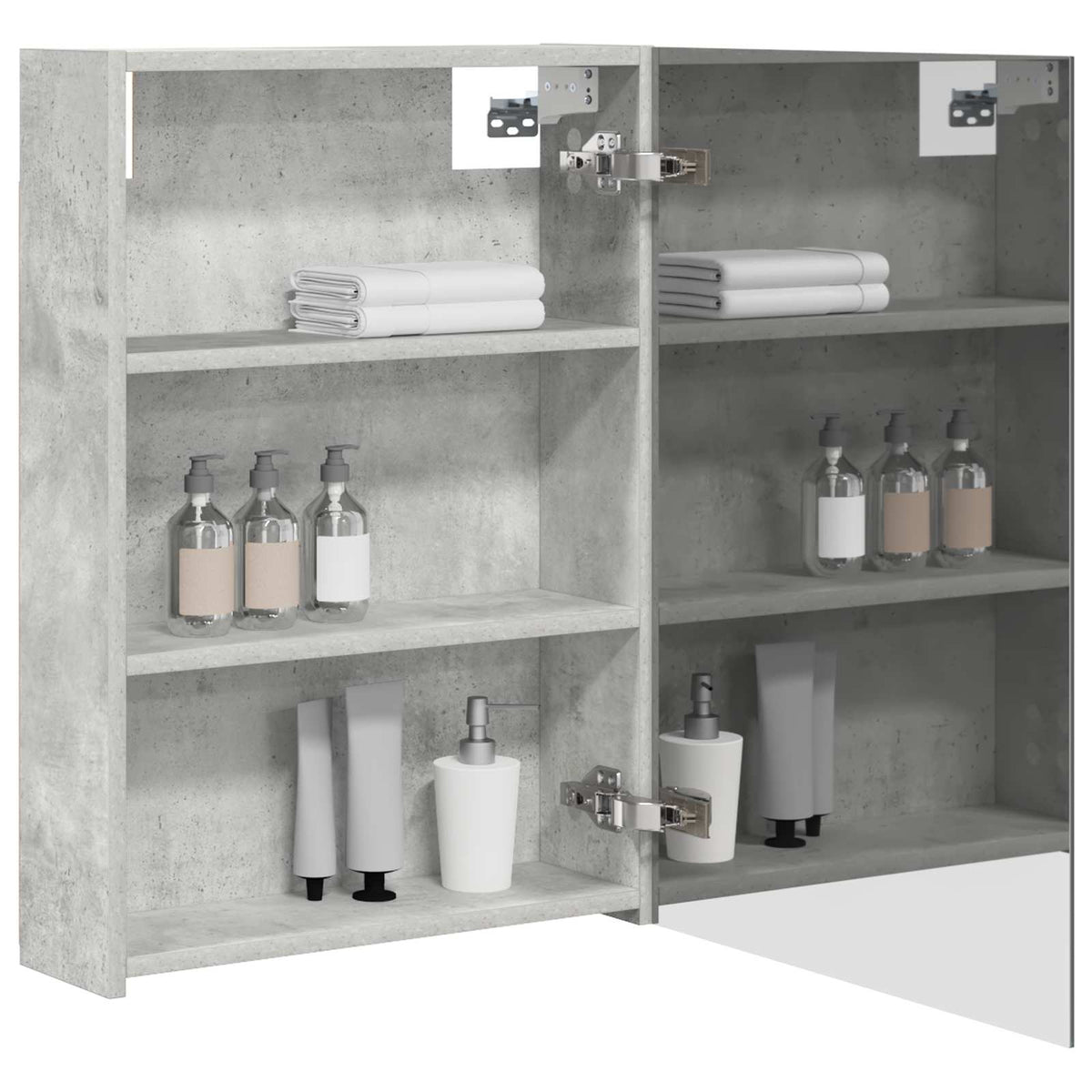 Mobiletto per specchio da bagno Grigio cemento | homemem39