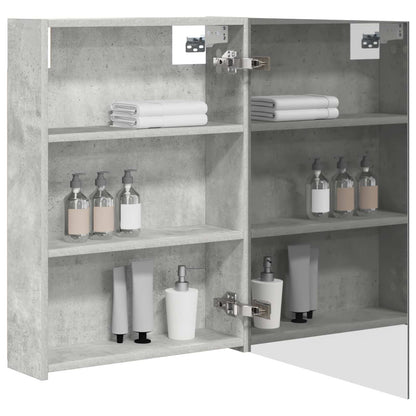 Mobiletto per specchio da bagno Grigio cemento | homemem39