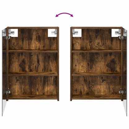 Mobiletto per specchio da bagno Rovere fumé 50 x 14,5 x 70 cm | homemem39
