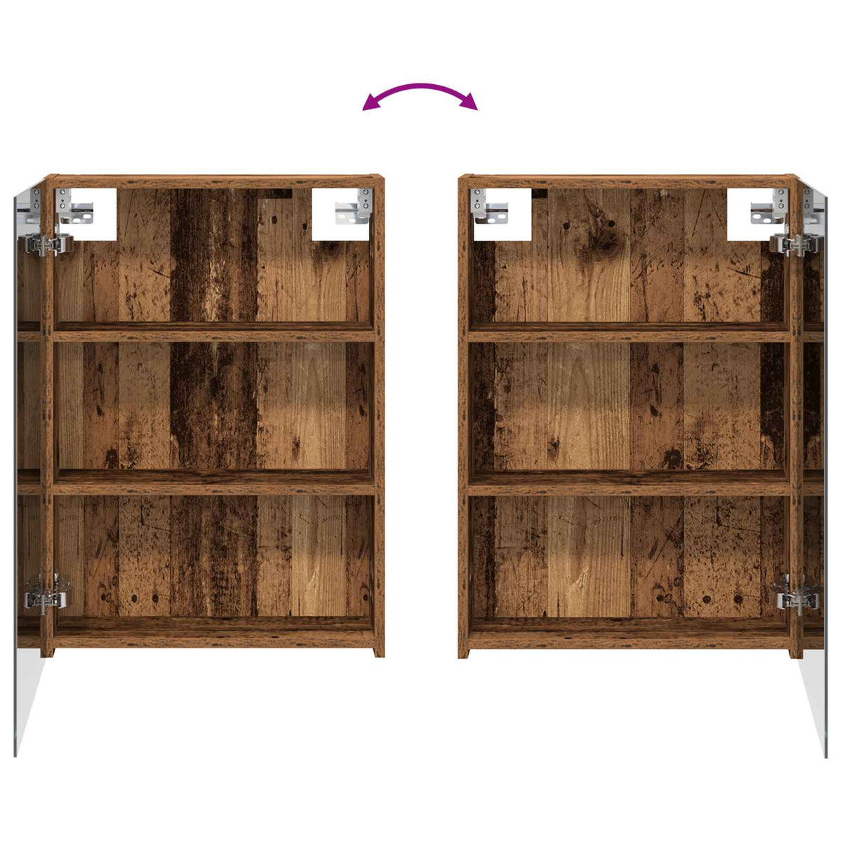 Mobiletto per specchio da bagno Legno vecchio 50 x 14,5 x 70 cm | homemem39