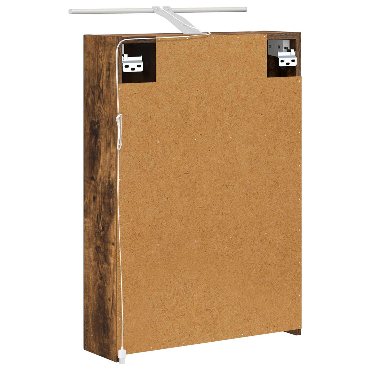 Mobiletto per specchio da bagno Rovere fumé 50 x 14,5 x 70 cm | homemem39