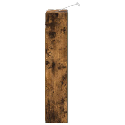 Mobiletto per specchio da bagno Rovere fumé 50 x 14,5 x 70 cm | homemem39