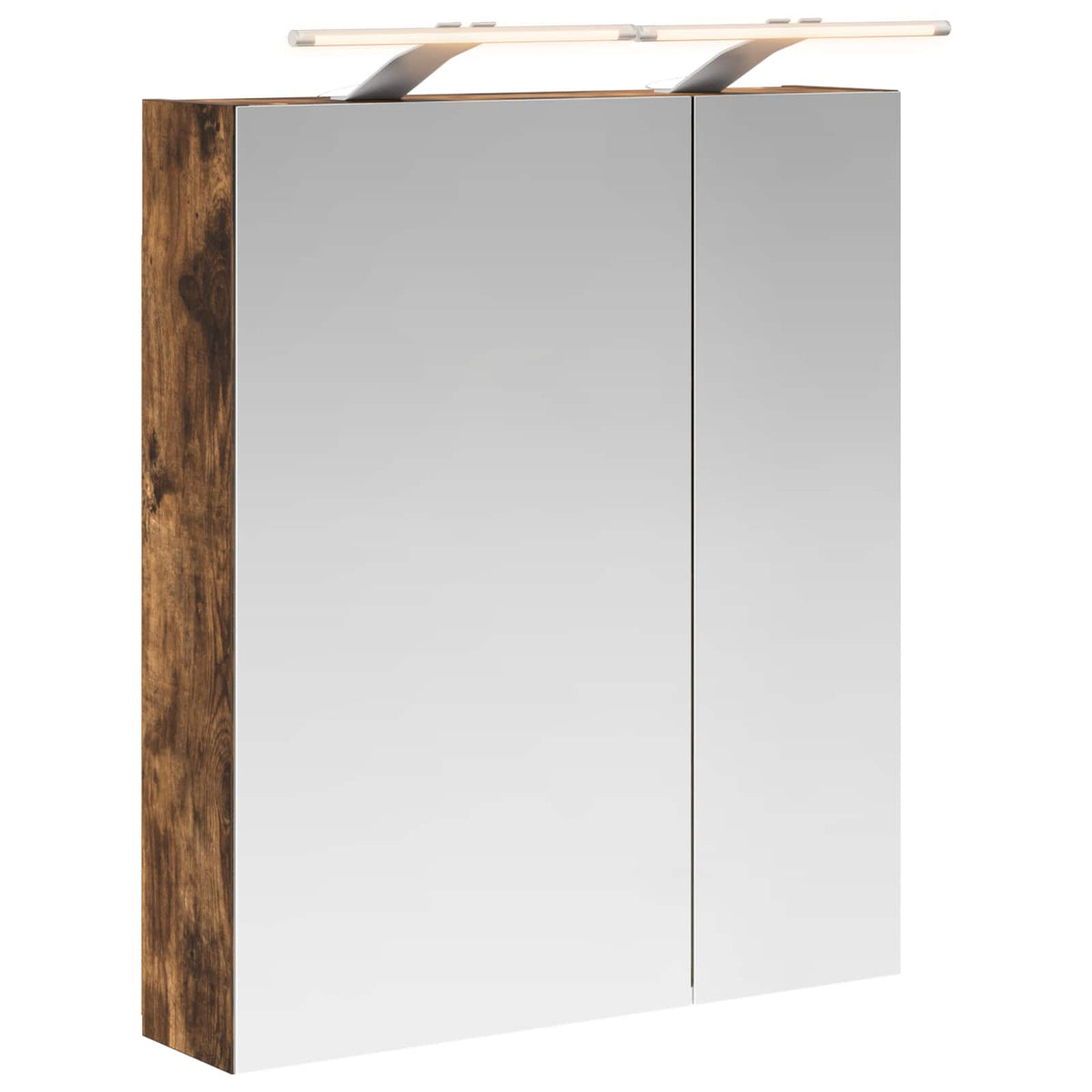 Mobiletto per specchio da bagno Rovere fumé 60 x 14,5 x 70 cm | homemem39