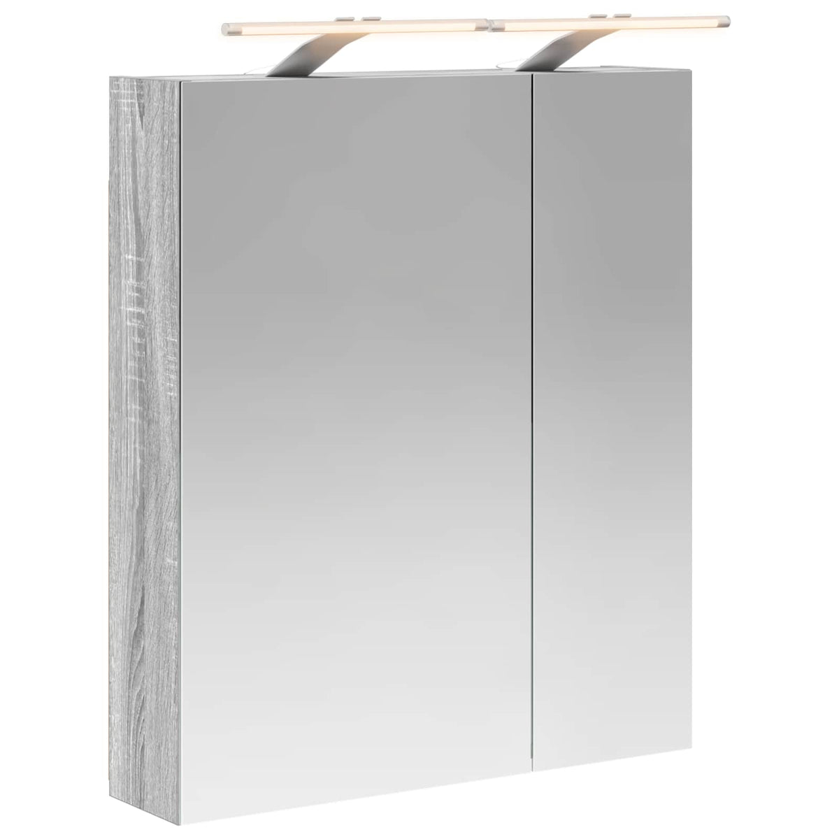 Mobiletto per specchio da bagno Grigio Sonoma 60 x 14,5 x 70 cm | homemem39