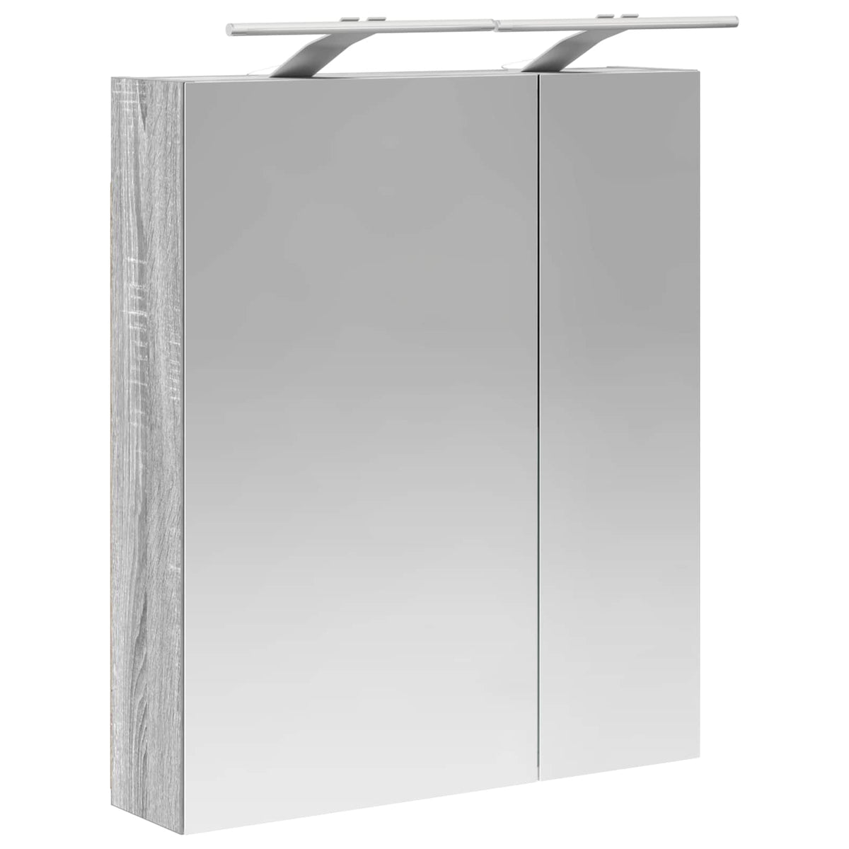 Mobiletto per specchio da bagno Grigio Sonoma 60 x 14,5 x 70 cm | homemem39