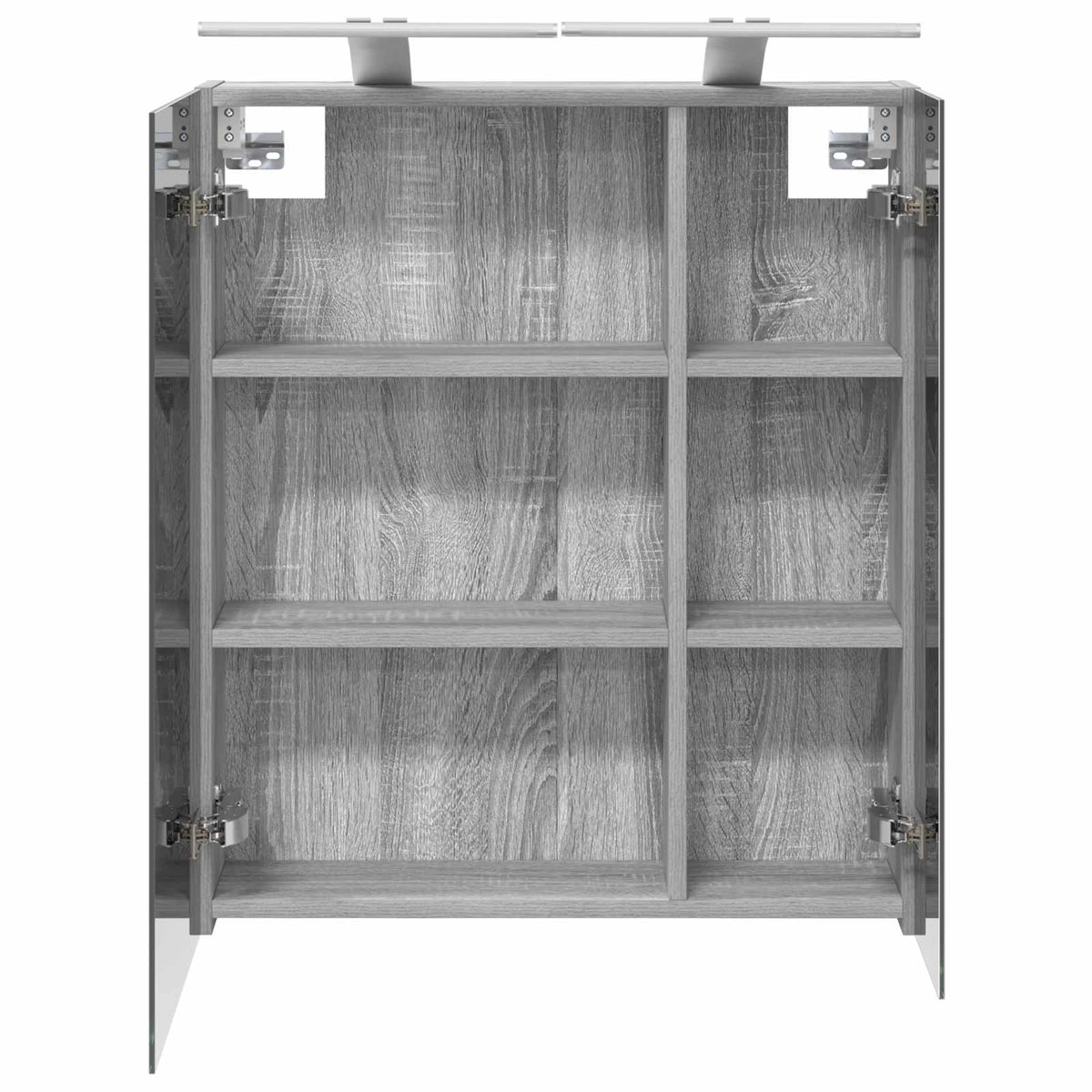 Mobiletto per specchio da bagno Grigio Sonoma 60 x 14,5 x 70 cm | homemem39