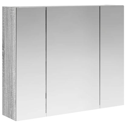 Mobiletto per specchio da bagno Grigio Sonoma 60 x 14,5 x 50 cm