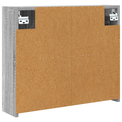 Mobiletto per specchio da bagno Grigio Sonoma 60 x 14,5 x 50 cm | homemem39