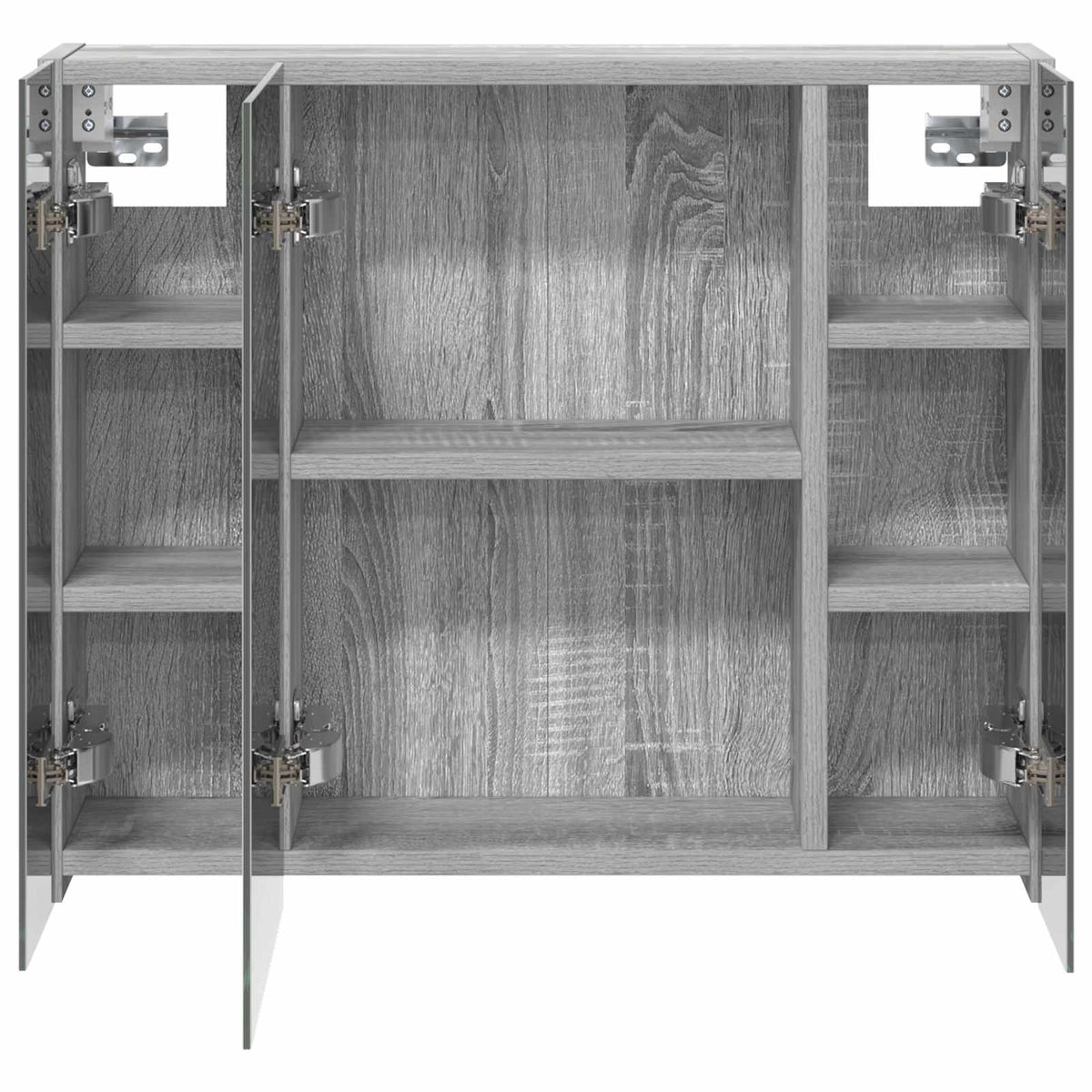 Mobiletto per specchio da bagno Grigio Sonoma 60 x 14,5 x 50 cm | homemem39