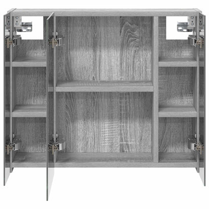 Mobiletto per specchio da bagno Grigio Sonoma 60 x 14,5 x 50 cm | homemem39