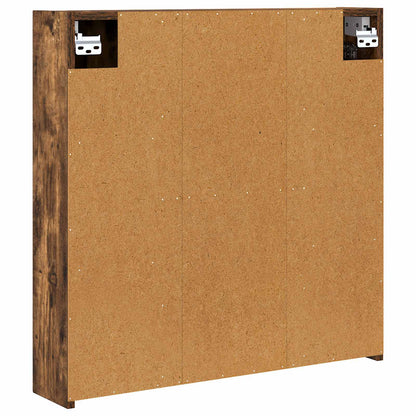 Mobiletto per specchio da bagno Rovere fumé 70 x 14,5 x 70 cm | homemem39