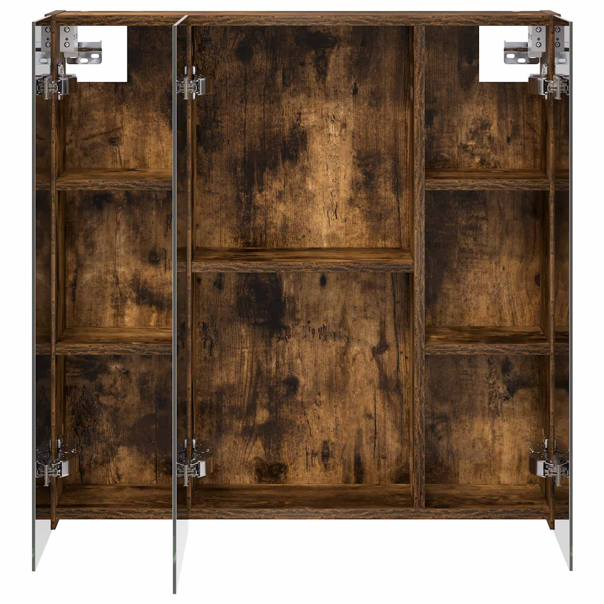 Mobiletto per specchio da bagno Rovere fumé 70 x 14,5 x 70 cm | homemem39