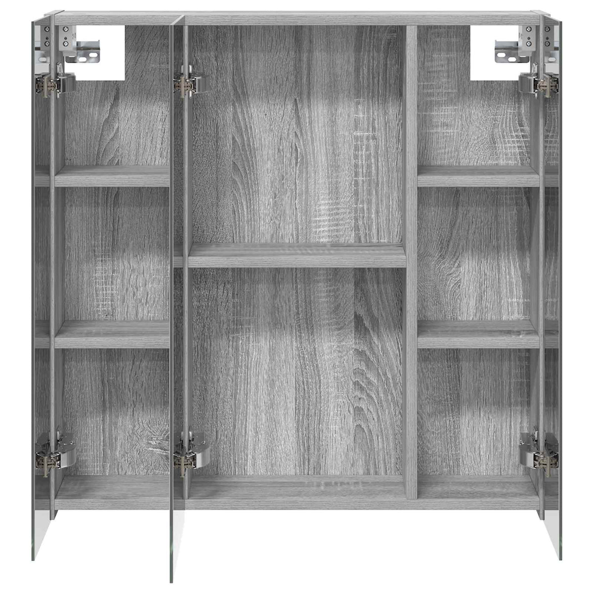 Mobiletto per specchio da bagno Grigio Sonoma 70 x 14,5 x 70 cm | homemem39