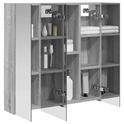 Mobiletto per specchio da bagno Grigio Sonoma 70 x 14,5 x 70 cm | homemem39