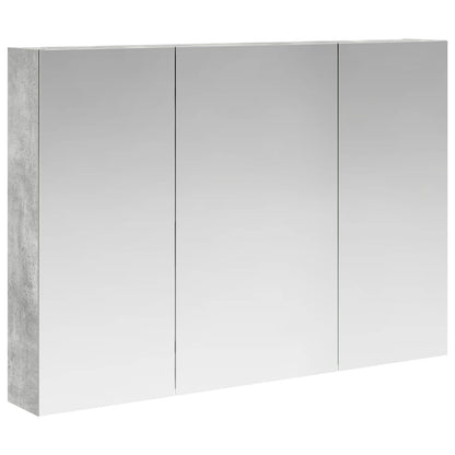 Mobiletto per specchio da bagno con lo scaffale Grigio cemento | homemem39