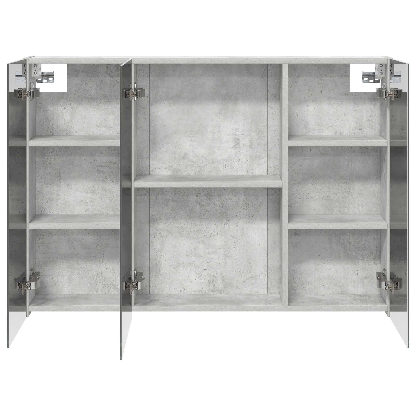 Mobiletto per specchio da bagno con lo scaffale Grigio cemento