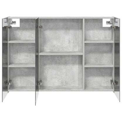Mobiletto per specchio da bagno con lo scaffale Grigio cemento