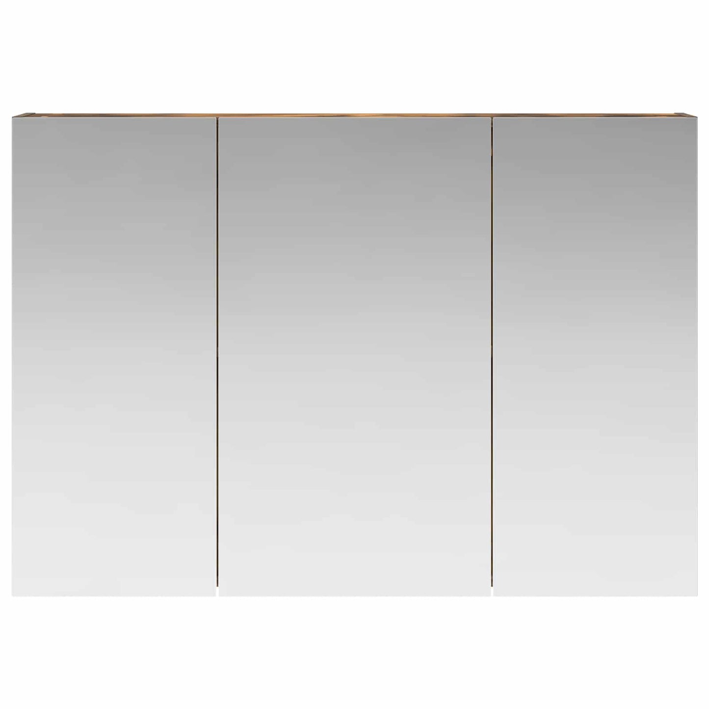 Mobiletto per specchio da bagno Rovere fumé 100 x 14,5 x 70 cm | homemem39