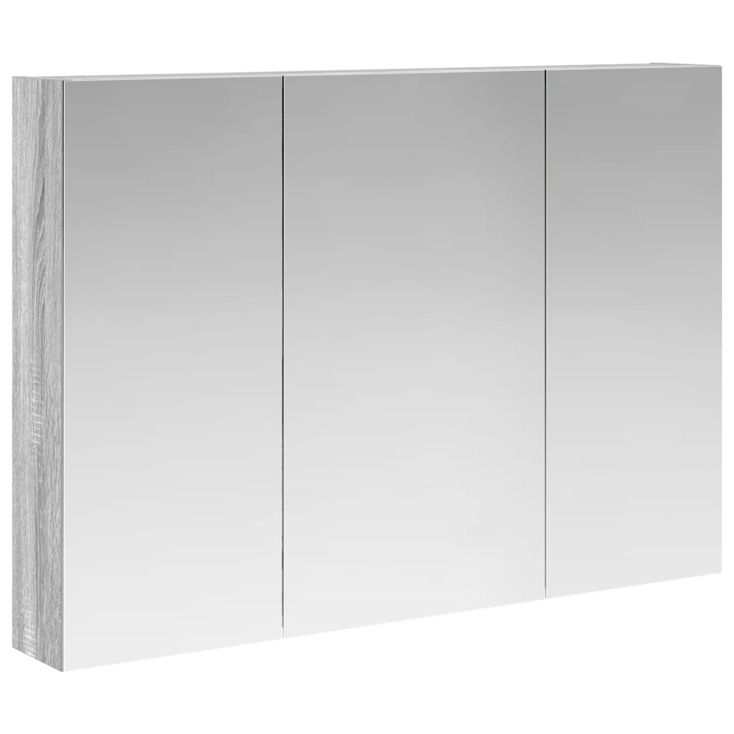 Mobiletto per specchio da bagno con lo scaffale Grigio Sonoma | homemem39