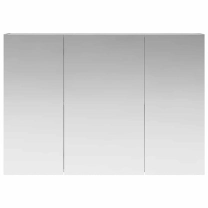 Mobiletto per specchio da bagno con lo scaffale Grigio Sonoma | homemem39