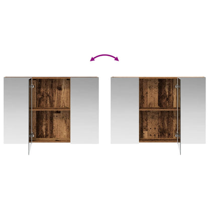 Mobiletto per specchio da bagno Legno vecchio | homemem39