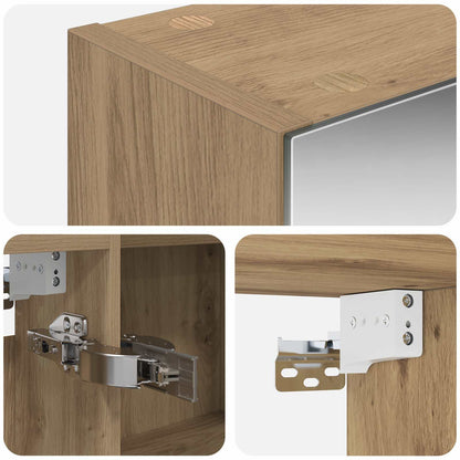 Mobiletto per specchio da bagno con porta Rovere Artigianale | homemem39