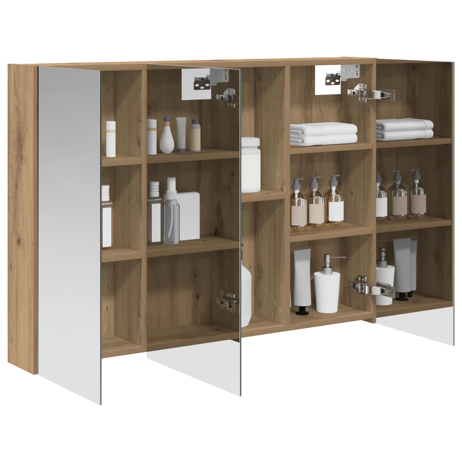 Mobiletto per specchio da bagno con porta Rovere Artigianale | homemem39