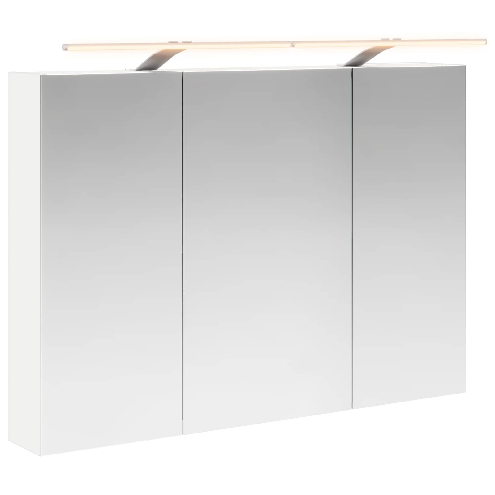 Mobiletto per specchio da bagno Bianco 100 x 14,5 x 70 cm | homemem39