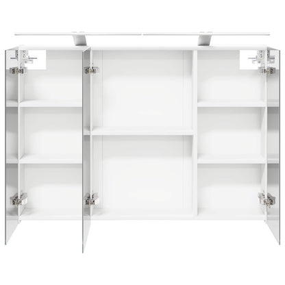 Mobiletto per specchio da bagno Bianco 100 x 14,5 x 70 cm | homemem39