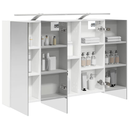 Mobiletto per specchio da bagno Bianco 100 x 14,5 x 70 cm | homemem39