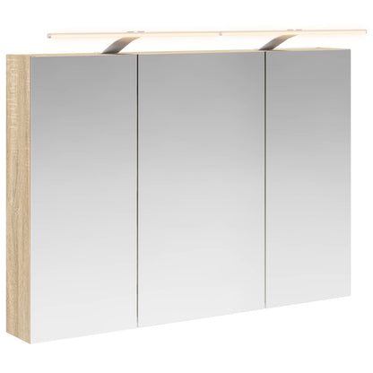 Mobiletto per specchio da bagno con lo scaffale Rovere Sonoma | homemem39