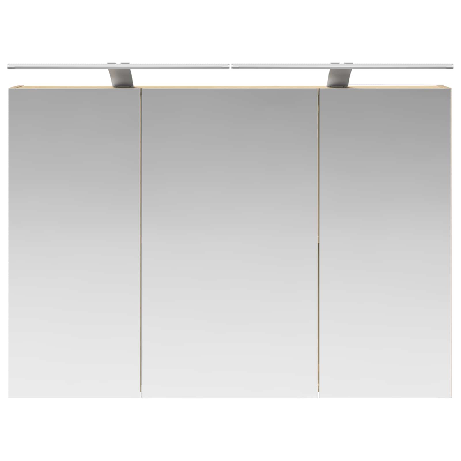 Mobiletto per specchio da bagno con lo scaffale Rovere Sonoma | homemem39