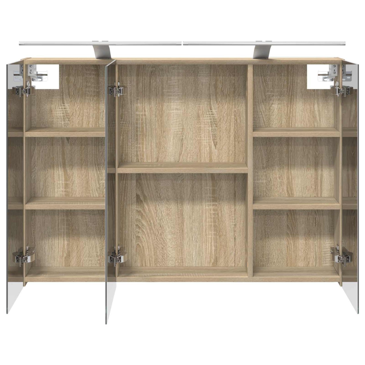 Mobiletto per specchio da bagno con lo scaffale Rovere Sonoma | homemem39