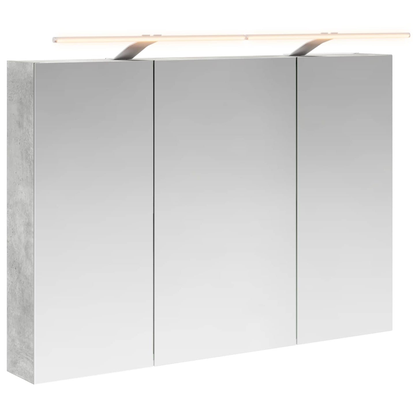 Mobiletto per specchio da bagno con lo scaffale Grigio cemento